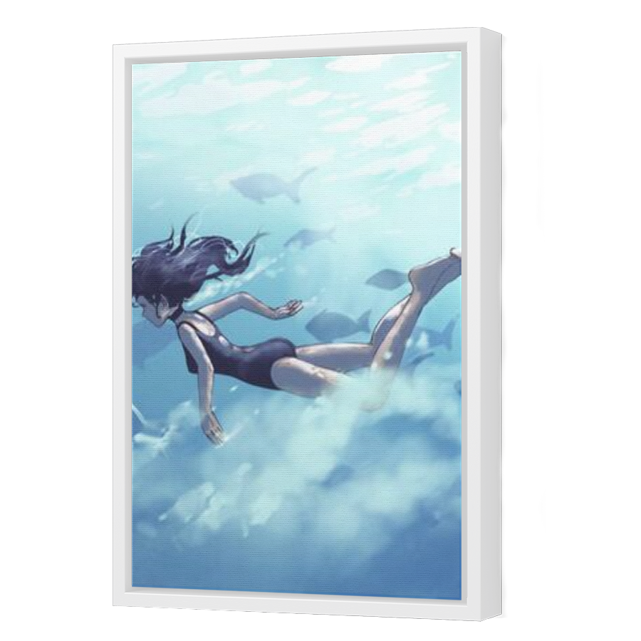 Thumbnail for Canvas - White Floating Frame