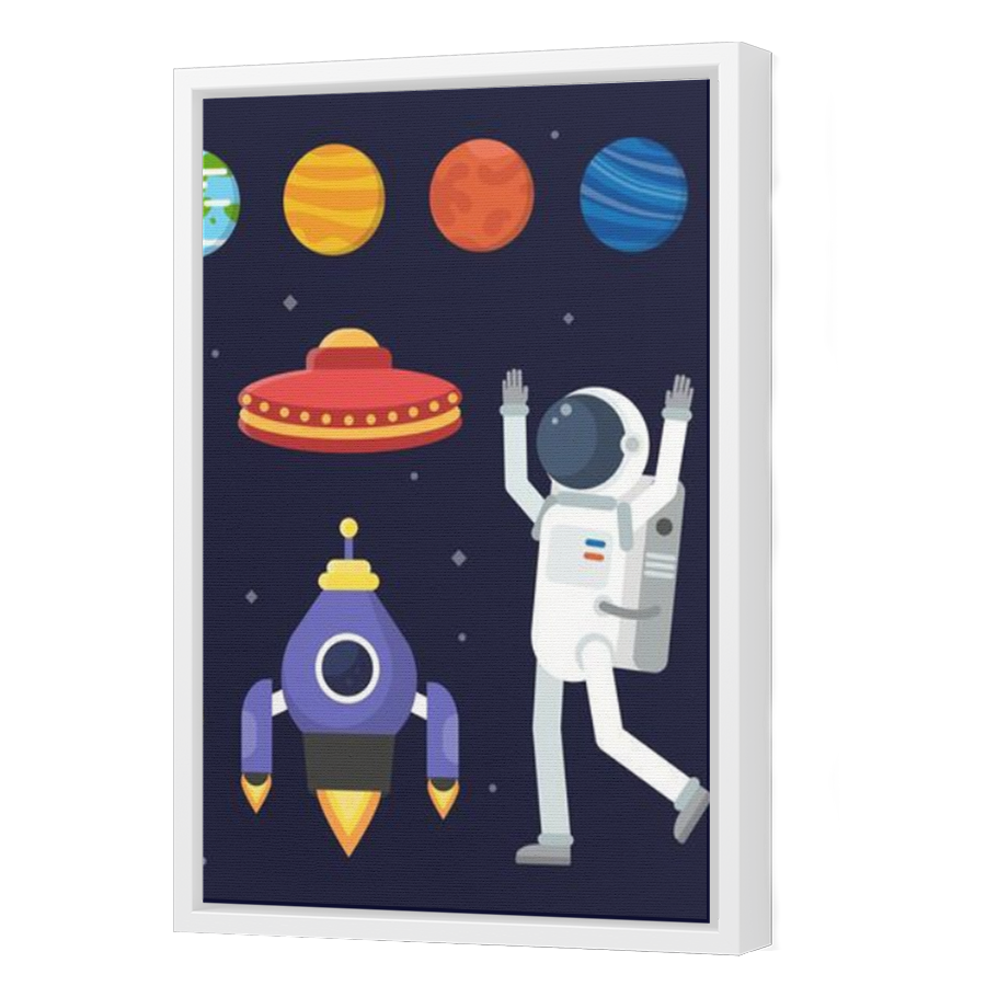 Thumbnail for Canvas - White Floating Frame