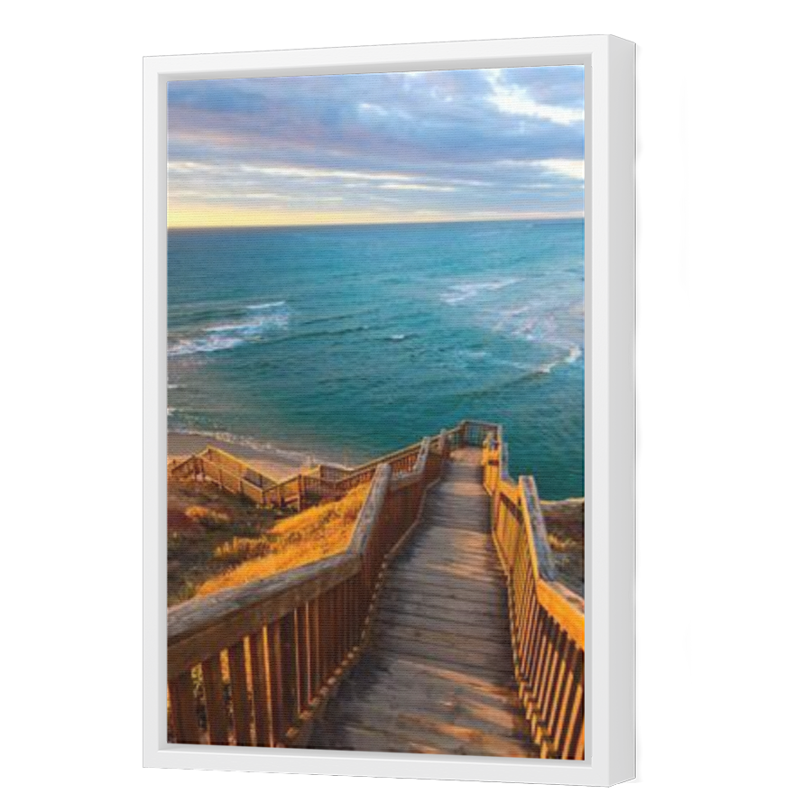 Thumbnail for Canvas - White Floating Frame