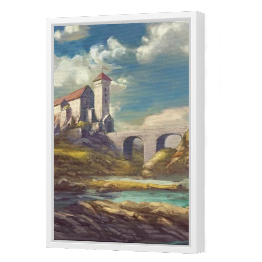 Thumbnail for Canvas - White Floating Frame