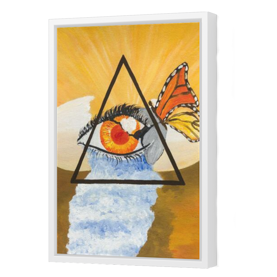 Thumbnail for Canvas - White Floating Frame