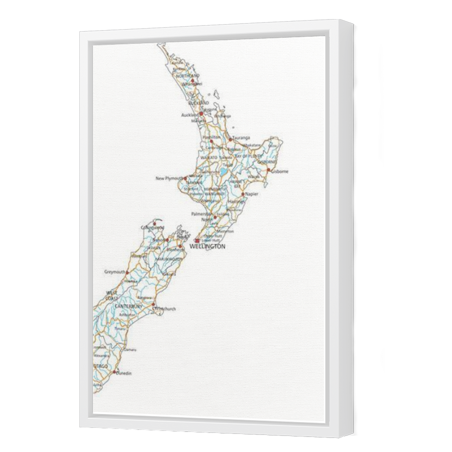 Thumbnail for Canvas - White Floating Frame