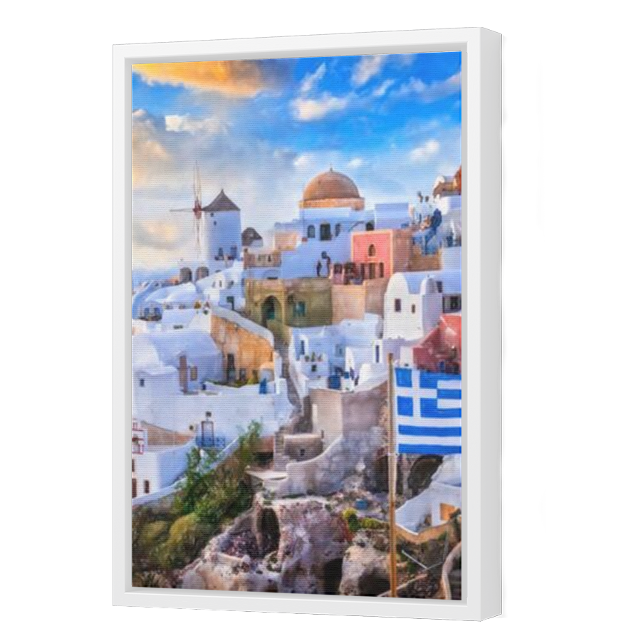 Thumbnail for Canvas - White Floating Frame