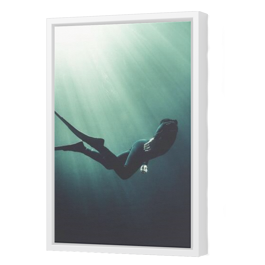 Thumbnail for Canvas - White Floating Frame