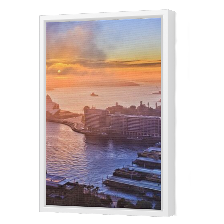 Thumbnail for Canvas - White Floating Frame