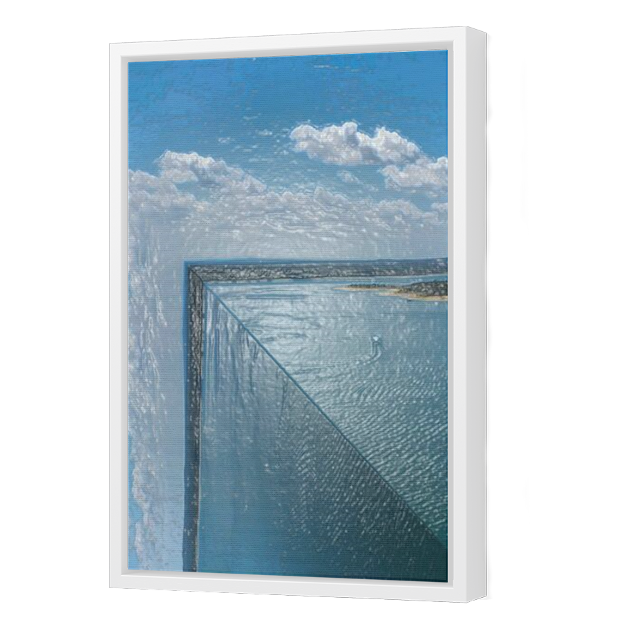 Thumbnail for Canvas - White Floating Frame