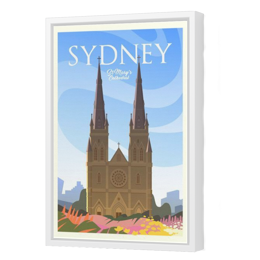 Thumbnail for Canvas - White Floating Frame