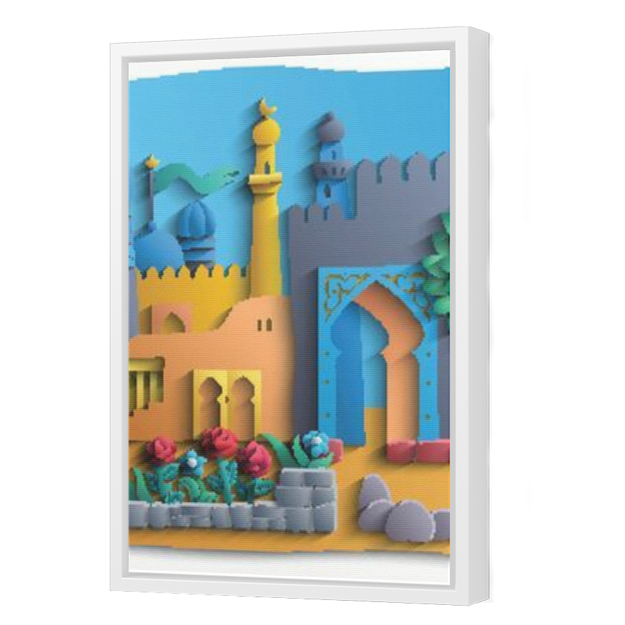 Thumbnail for Canvas - White Floating Frame