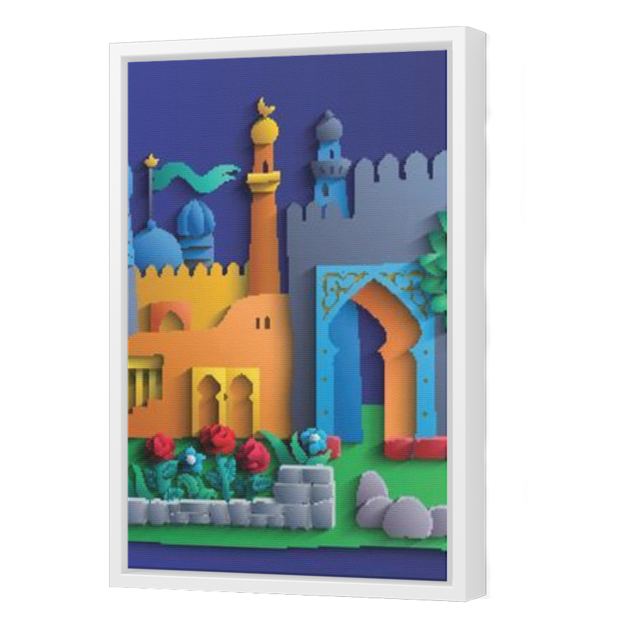 Thumbnail for Canvas - White Floating Frame