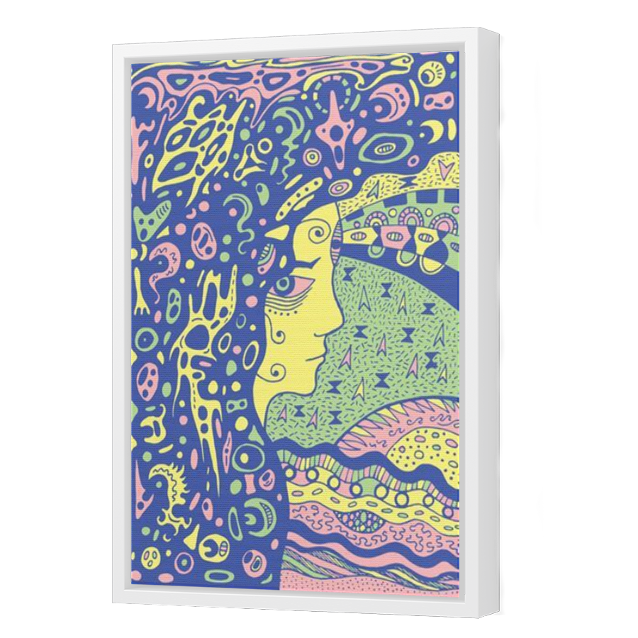 Thumbnail for Canvas - White Floating Frame