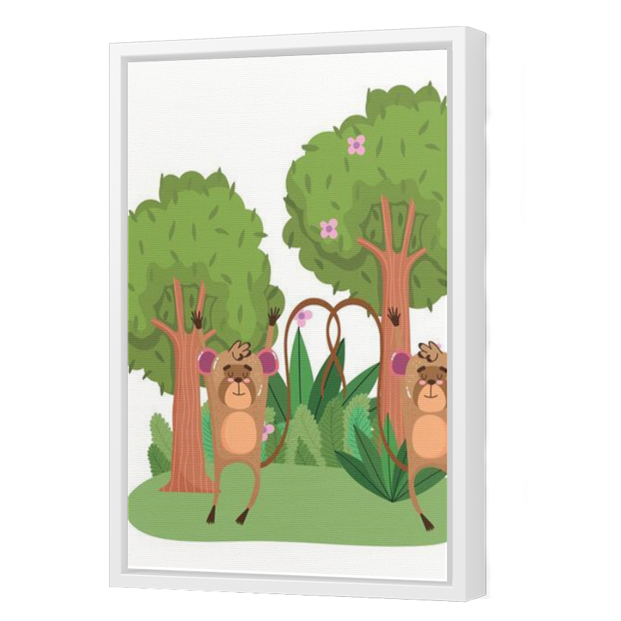 Thumbnail for Canvas - White Floating Frame
