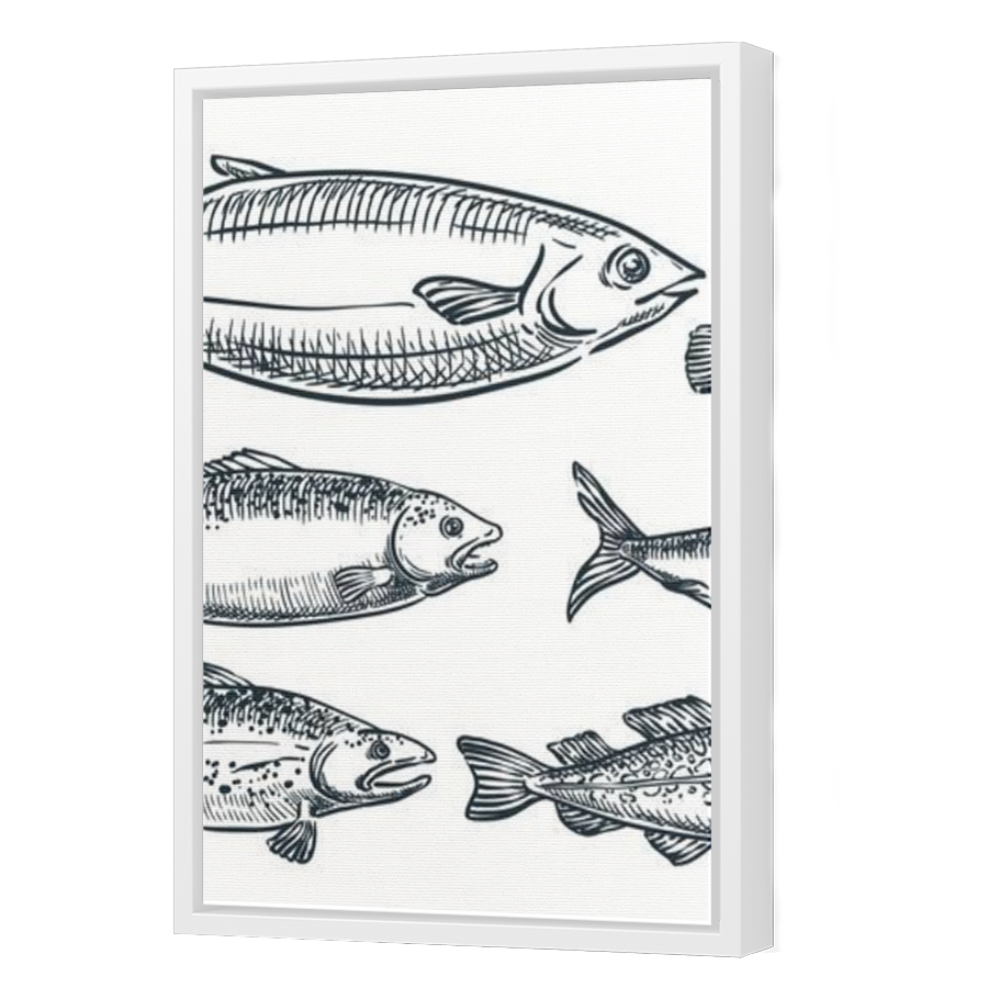 Thumbnail for Canvas - White Floating Frame