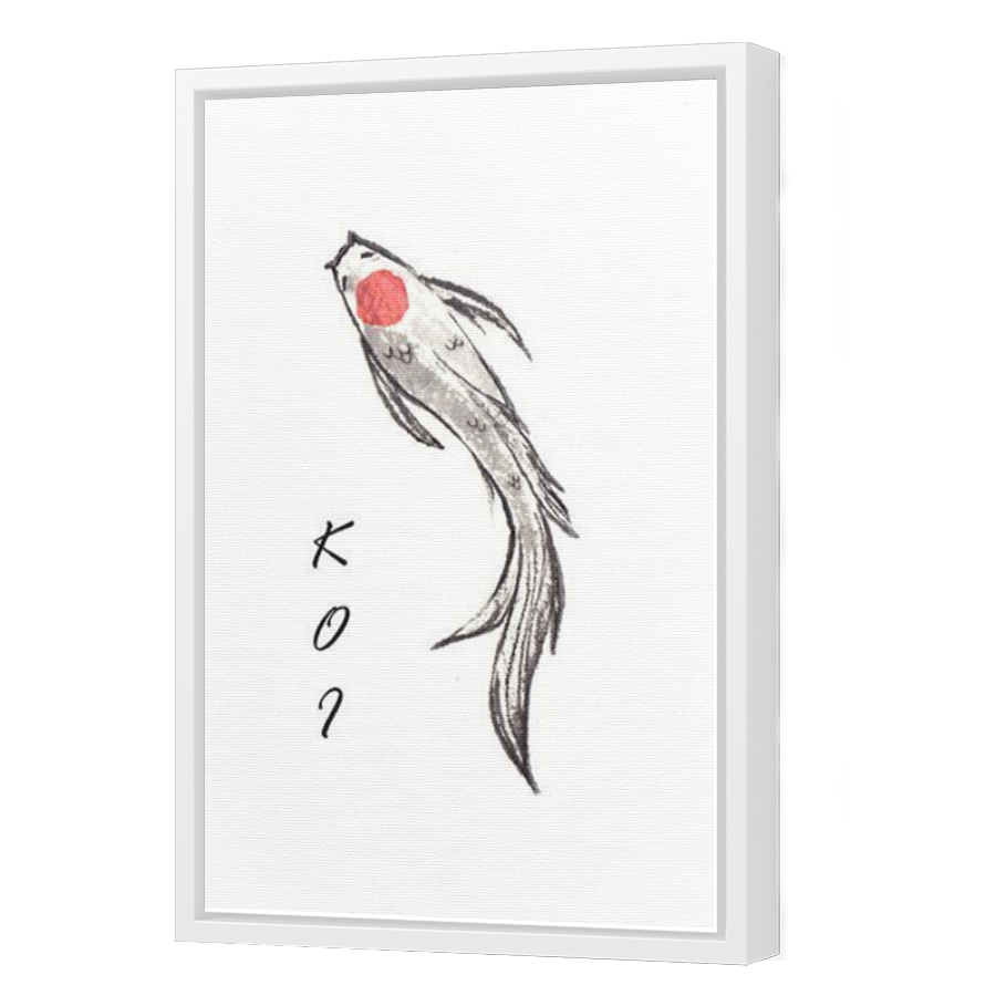 Thumbnail for Canvas - White Floating Frame