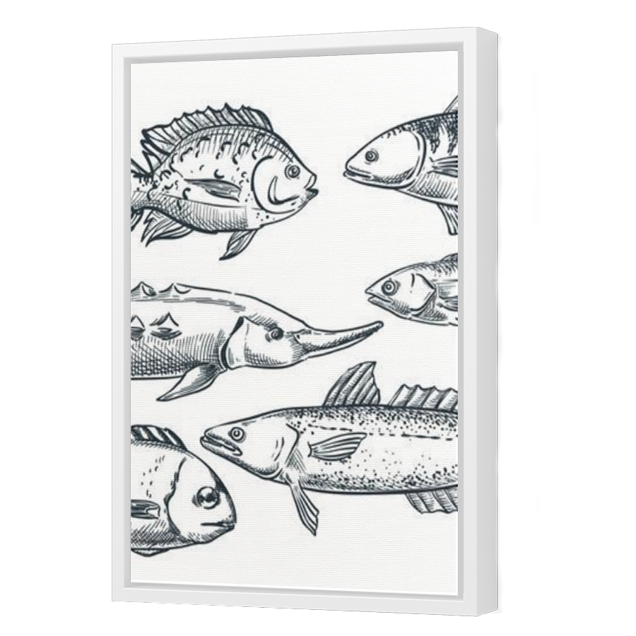 Thumbnail for Canvas - White Floating Frame