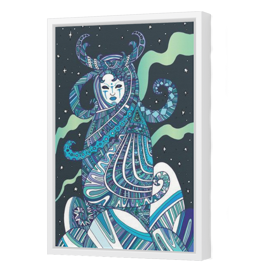Thumbnail for Canvas - White Floating Frame