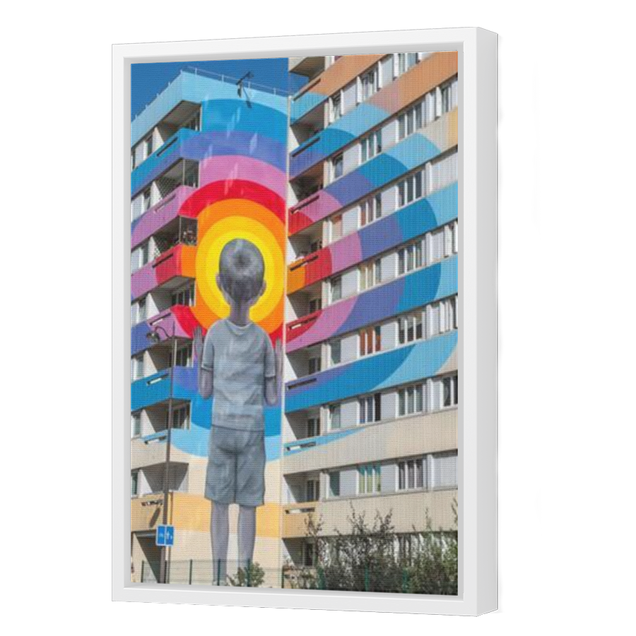 Thumbnail for Canvas - White Floating Frame