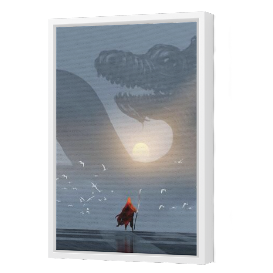 Thumbnail for Canvas - White Floating Frame
