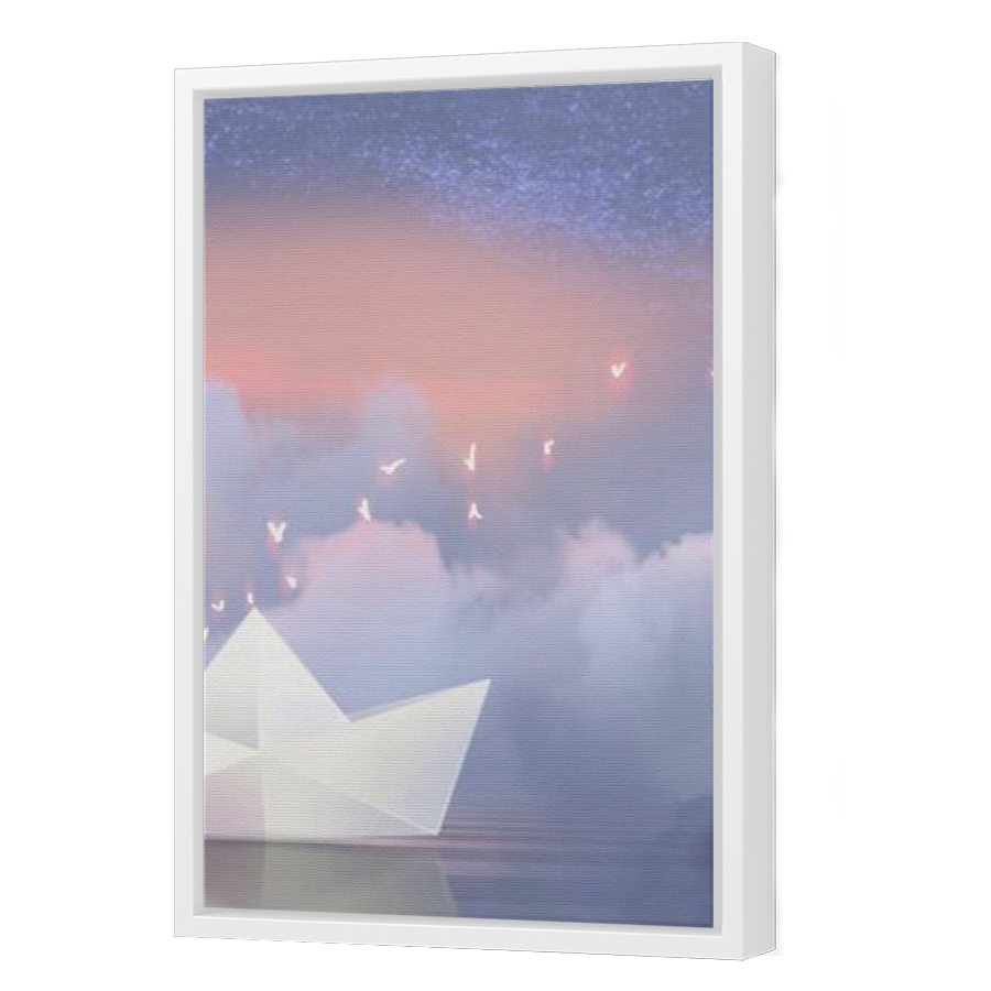 Thumbnail for Canvas - White Floating Frame