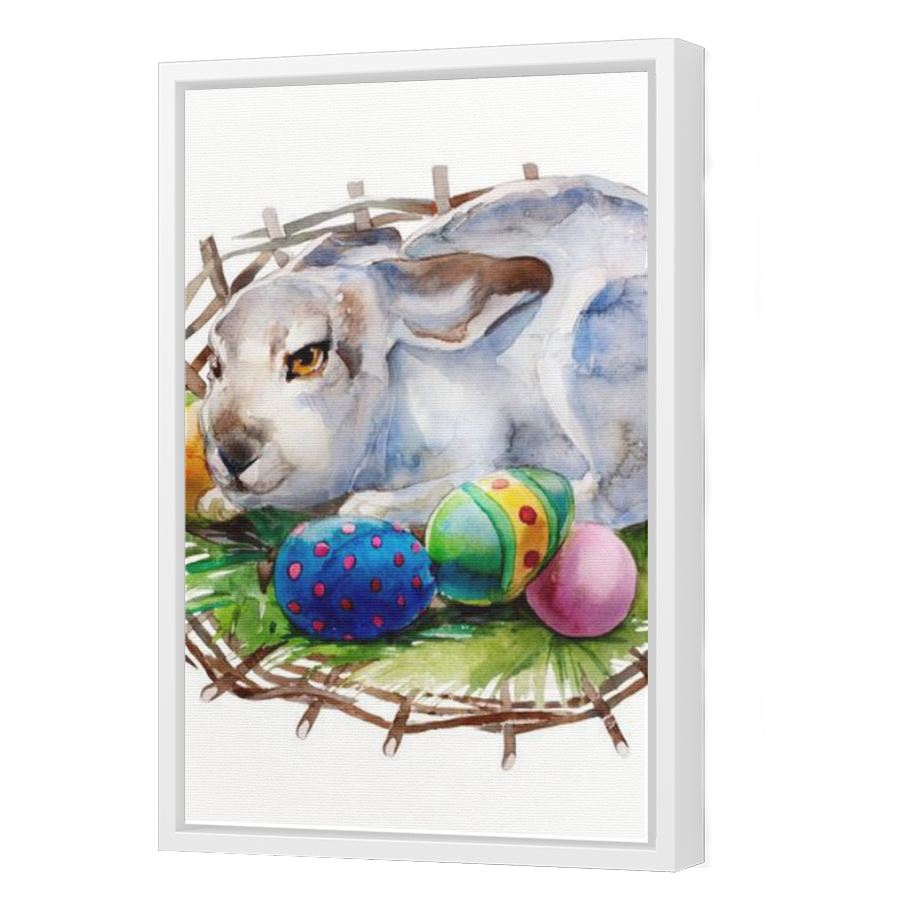 Thumbnail for Canvas - White Floating Frame