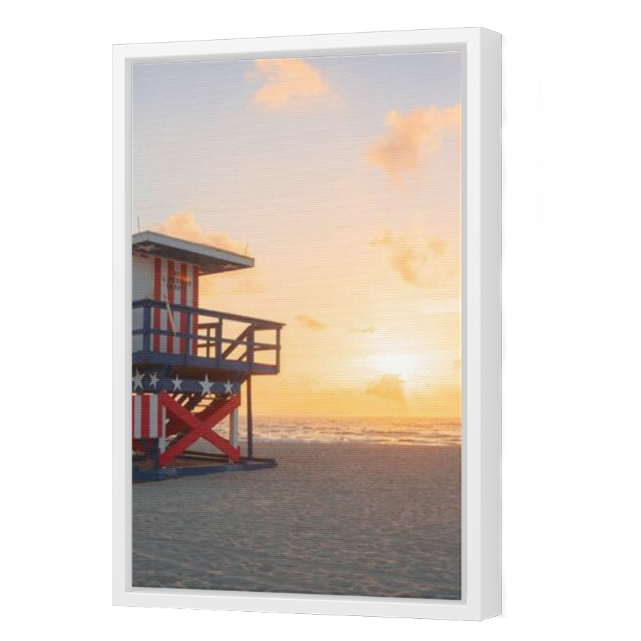 Thumbnail for Canvas - White Floating Frame
