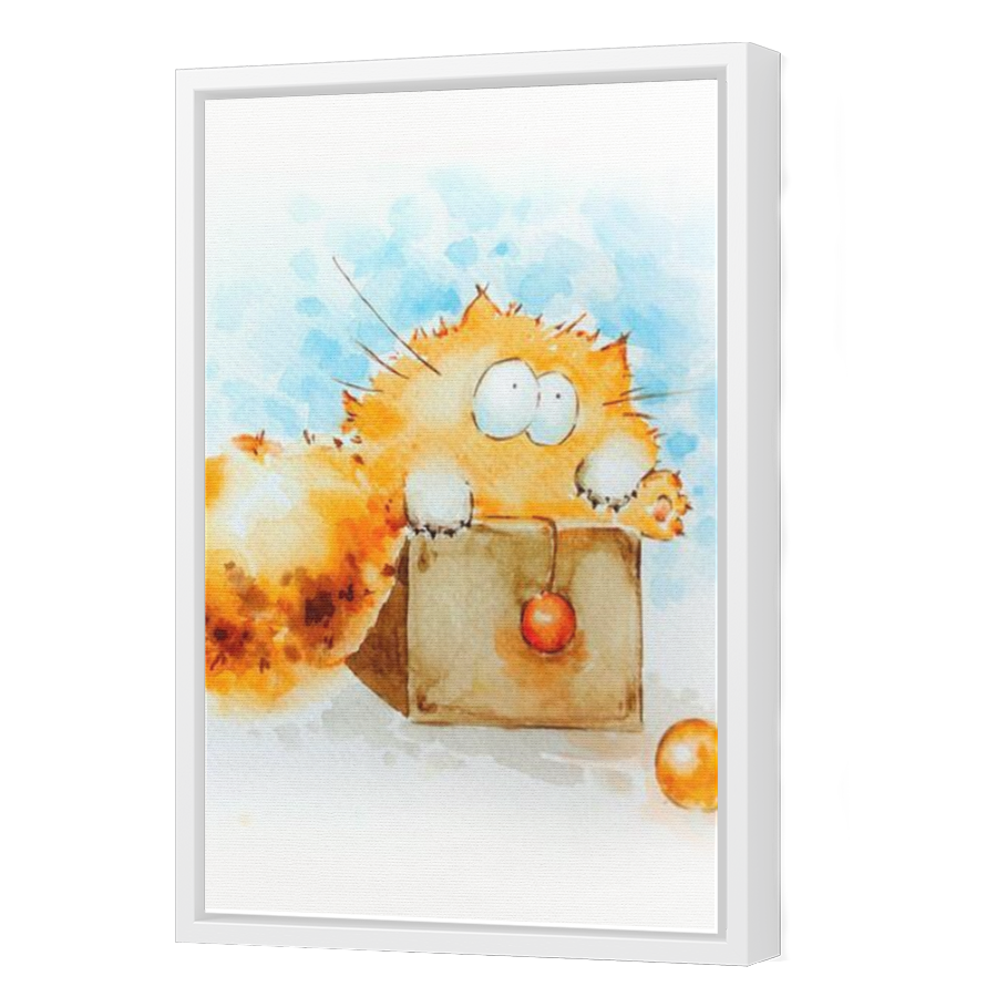 Thumbnail for Canvas - White Floating Frame