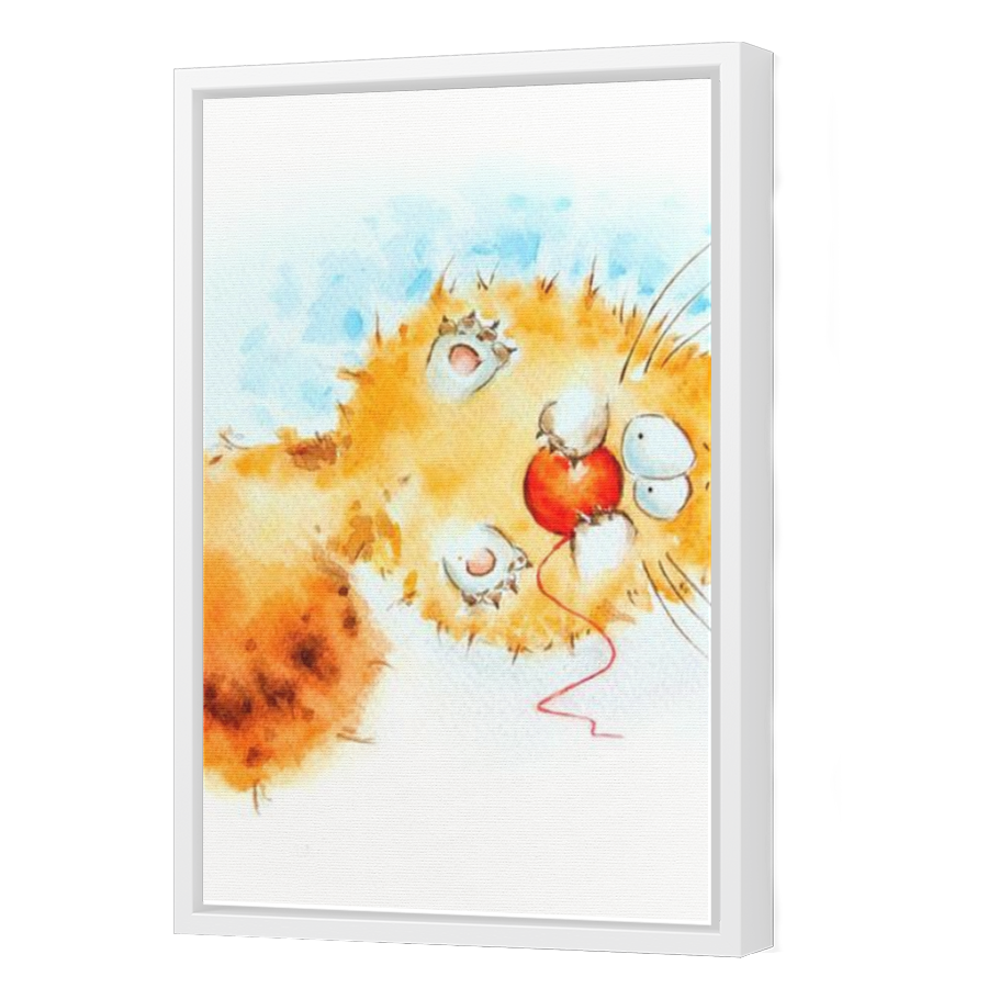 Thumbnail for Canvas - White Floating Frame