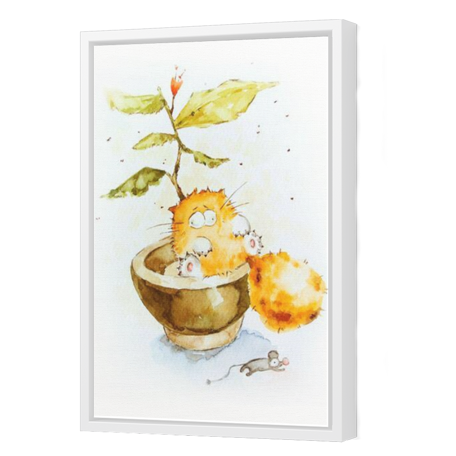 Thumbnail for Canvas - White Floating Frame