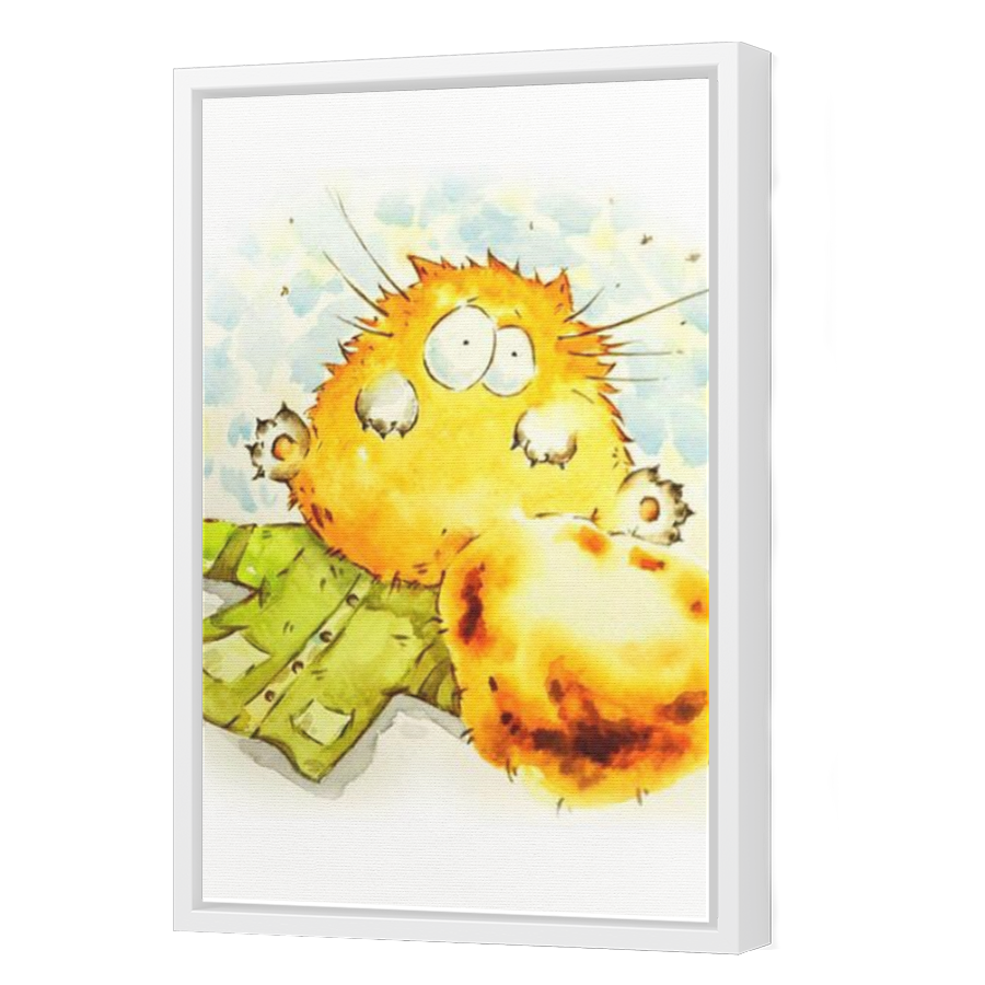 Thumbnail for Canvas - White Floating Frame