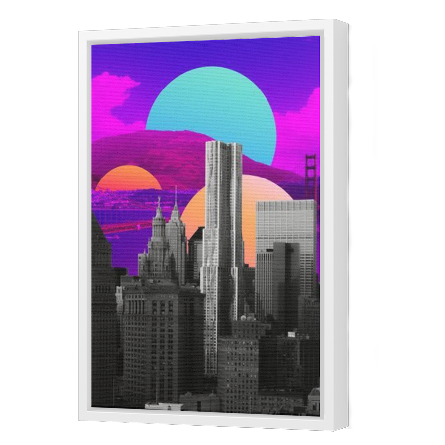 Thumbnail for Canvas - White Floating Frame