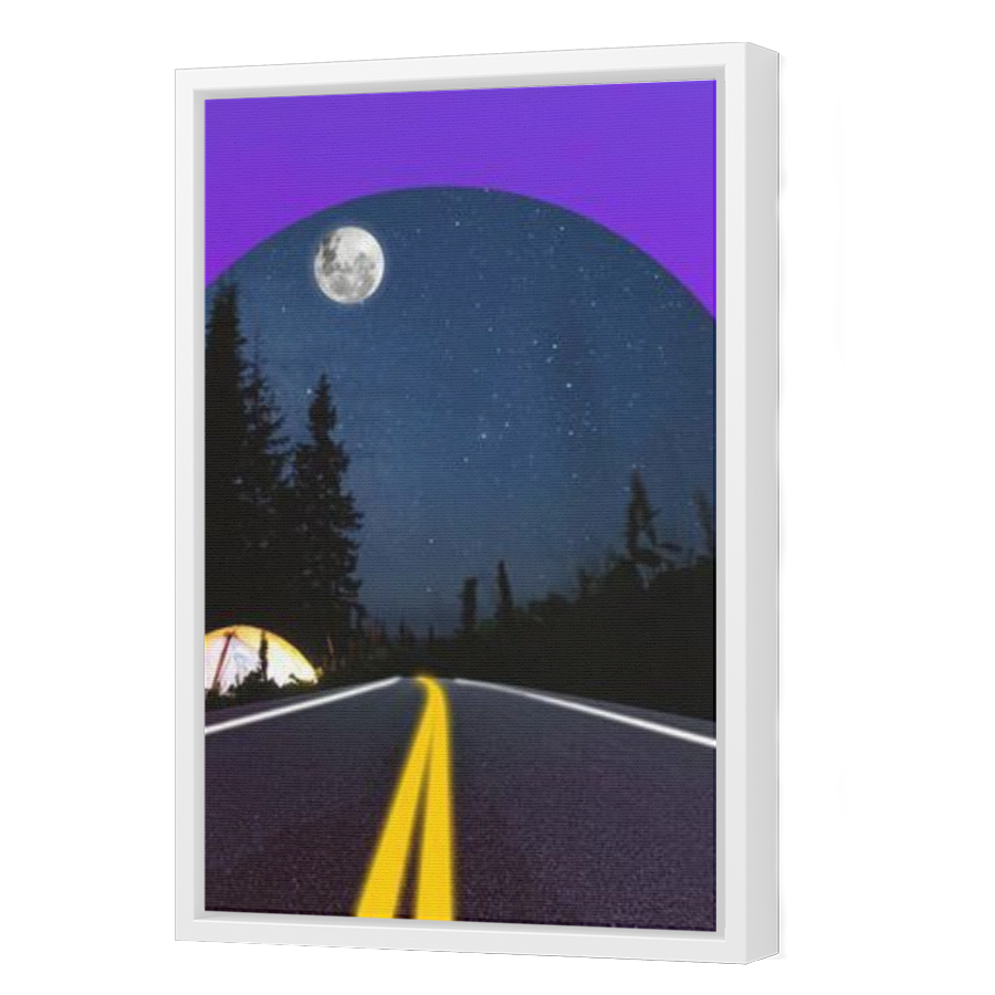 Thumbnail for Canvas - White Floating Frame