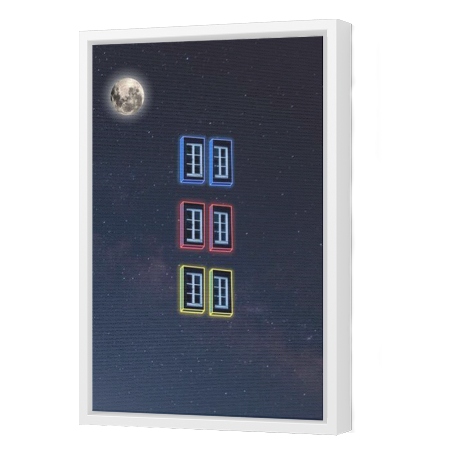 Thumbnail for Canvas - White Floating Frame