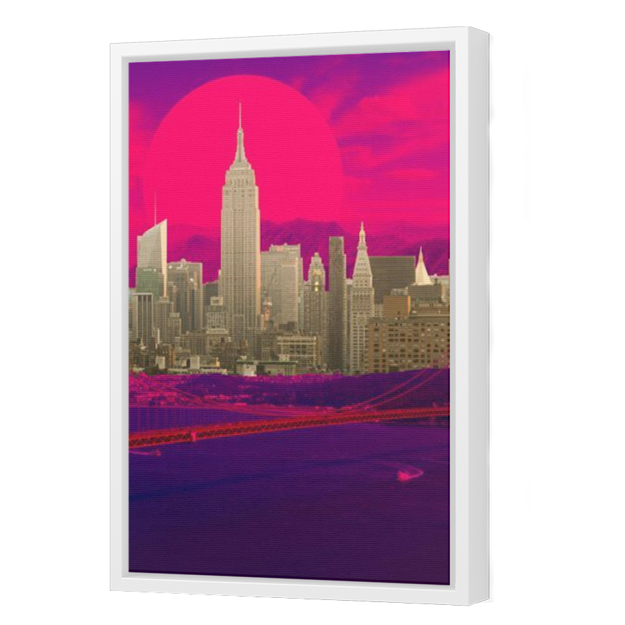Thumbnail for Canvas - White Floating Frame
