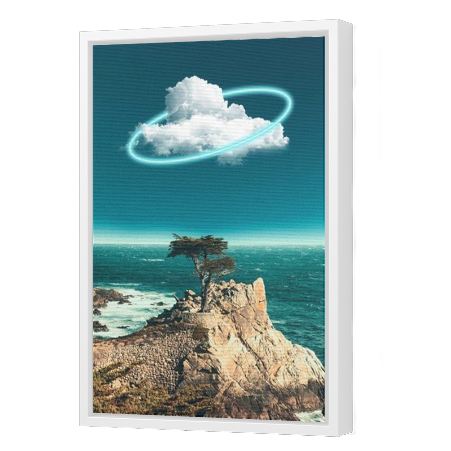 Thumbnail for Canvas - White Floating Frame