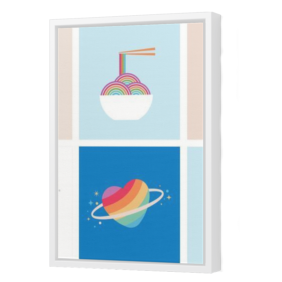 Thumbnail for Canvas - White Floating Frame