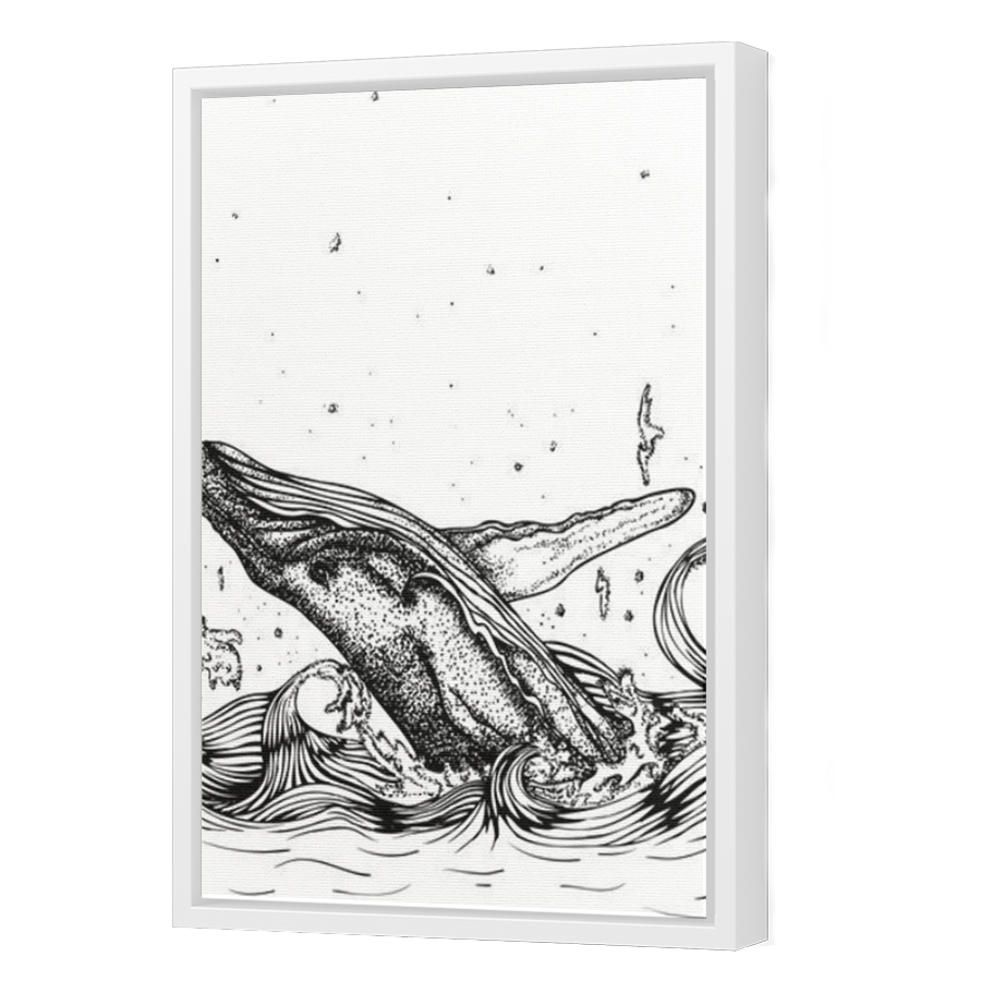 Thumbnail for Canvas - White Floating Frame