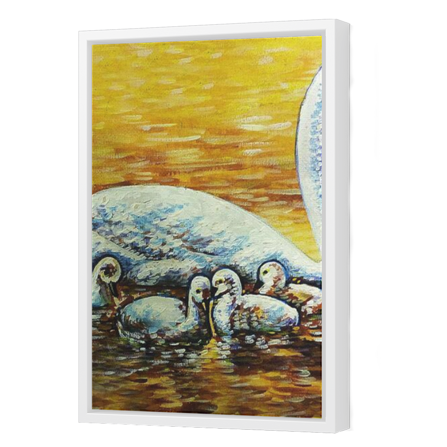 Thumbnail for Canvas - White Floating Frame