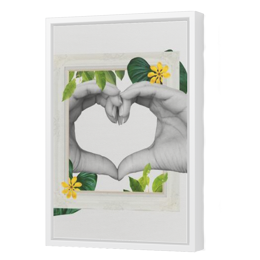 Thumbnail for Canvas - White Floating Frame