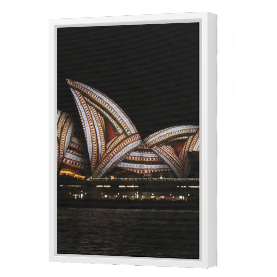 Thumbnail for Canvas - White Floating Frame