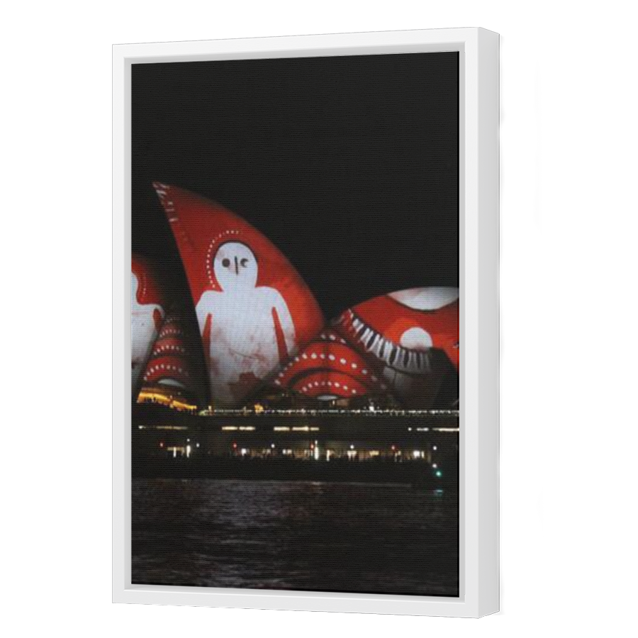 Thumbnail for Canvas - White Floating Frame
