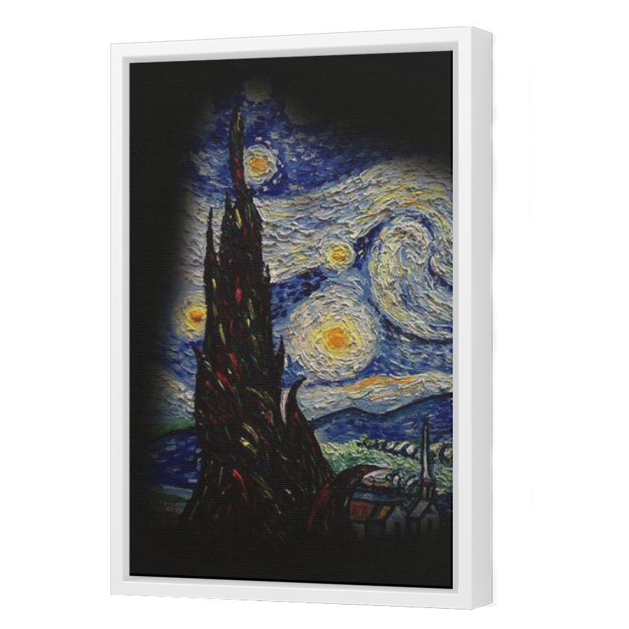 Thumbnail for Canvas - White Floating Frame