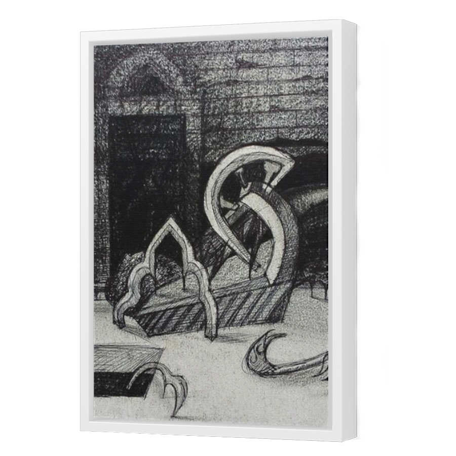 Thumbnail for Canvas - White Floating Frame