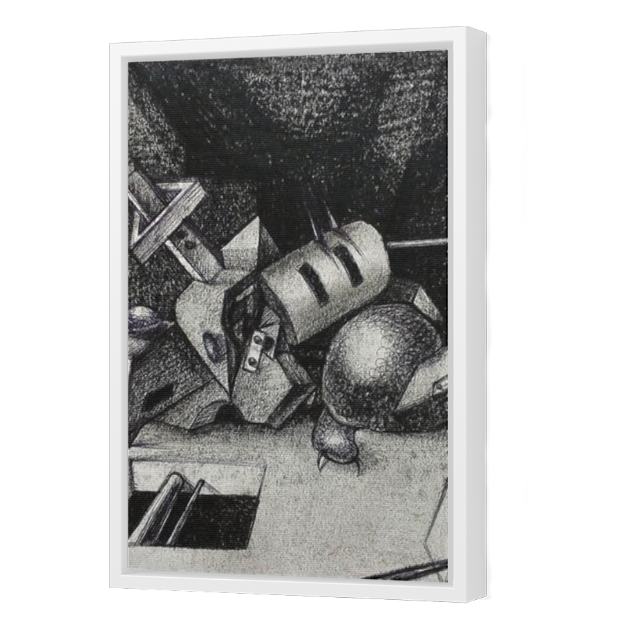 Thumbnail for Canvas - White Floating Frame
