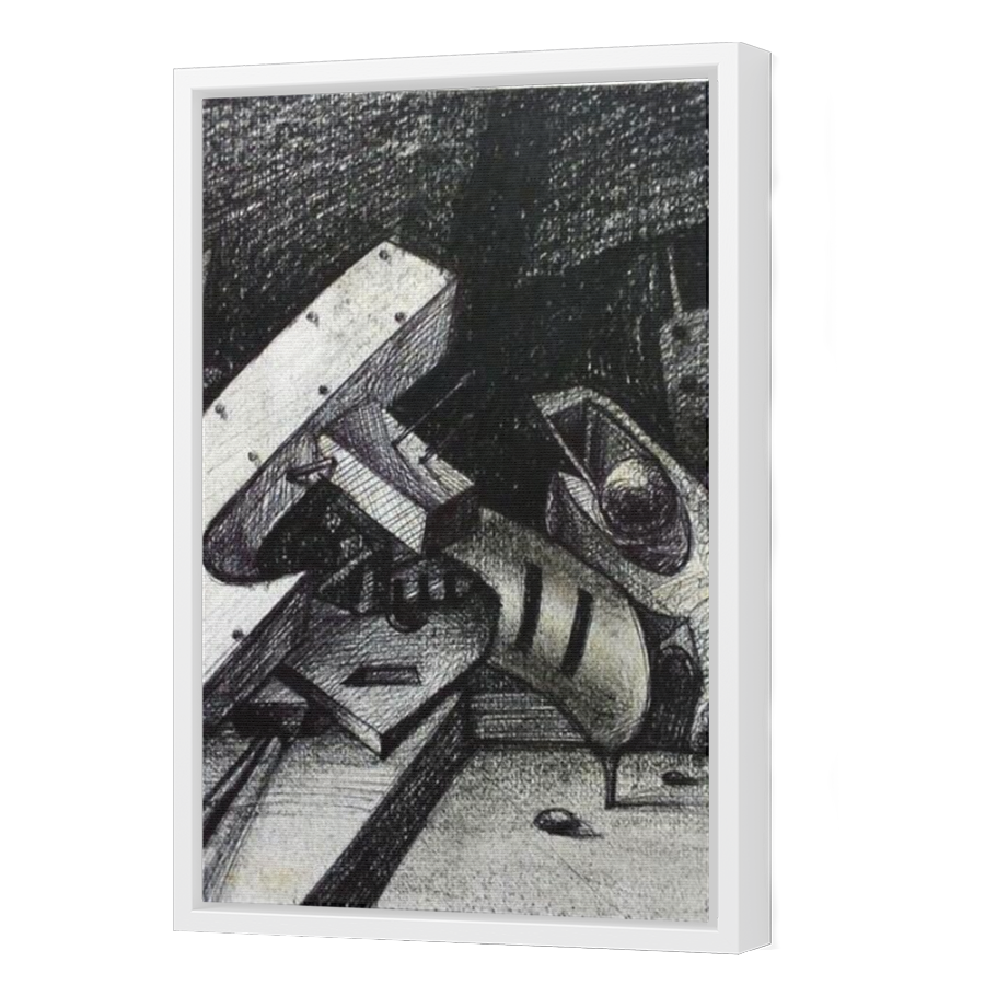 Thumbnail for Canvas - White Floating Frame