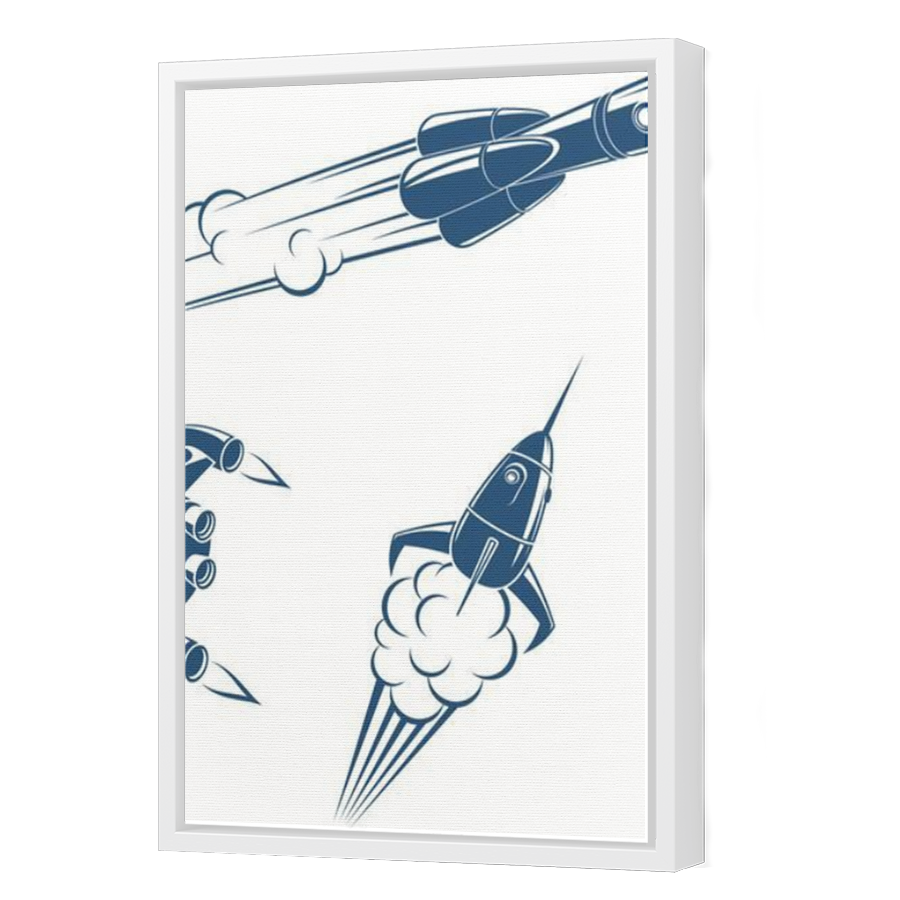 Thumbnail for Canvas - White Floating Frame