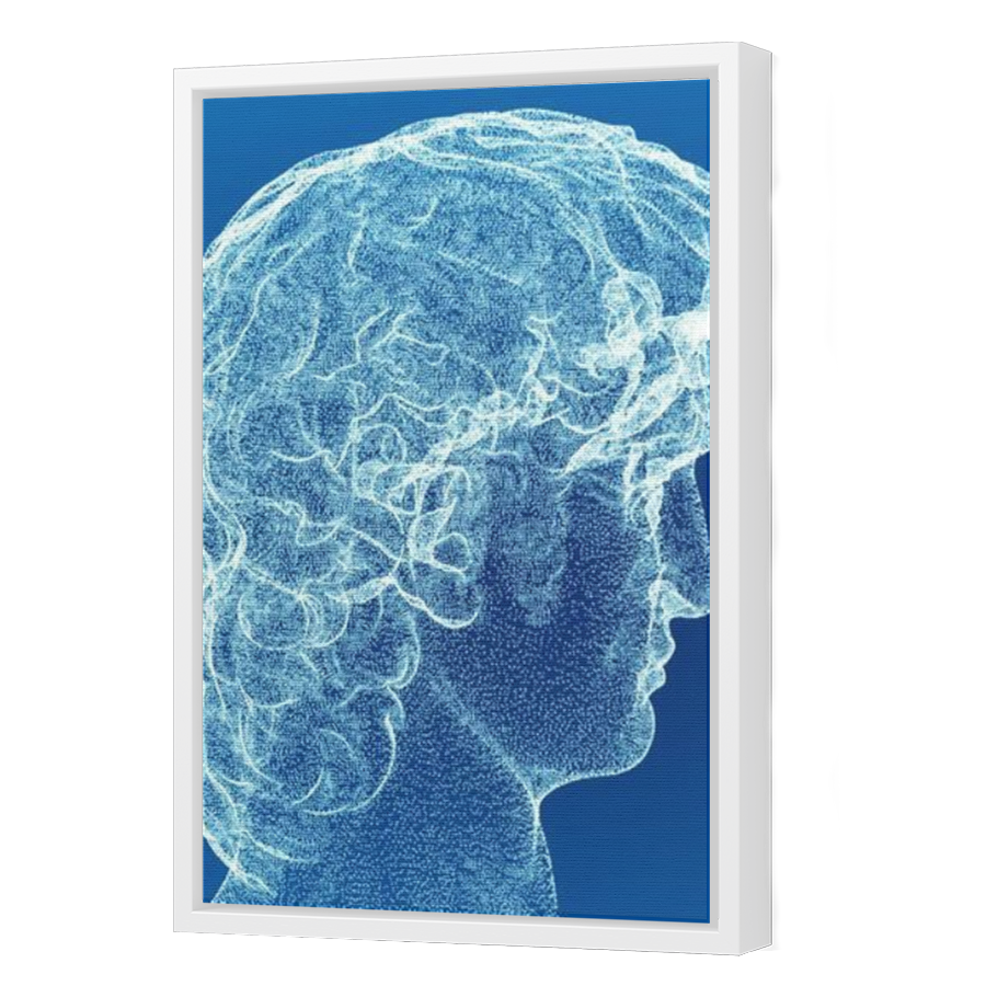 Thumbnail for Canvas - White Floating Frame