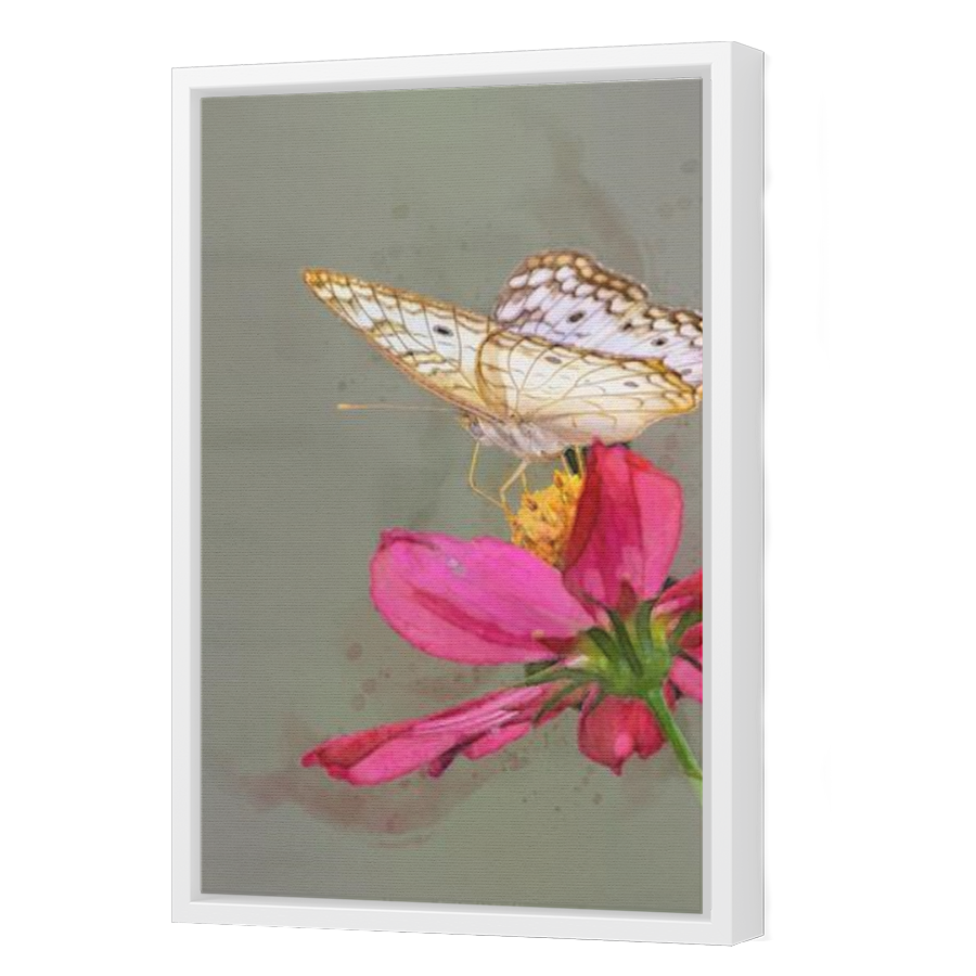 Thumbnail for Canvas - White Floating Frame
