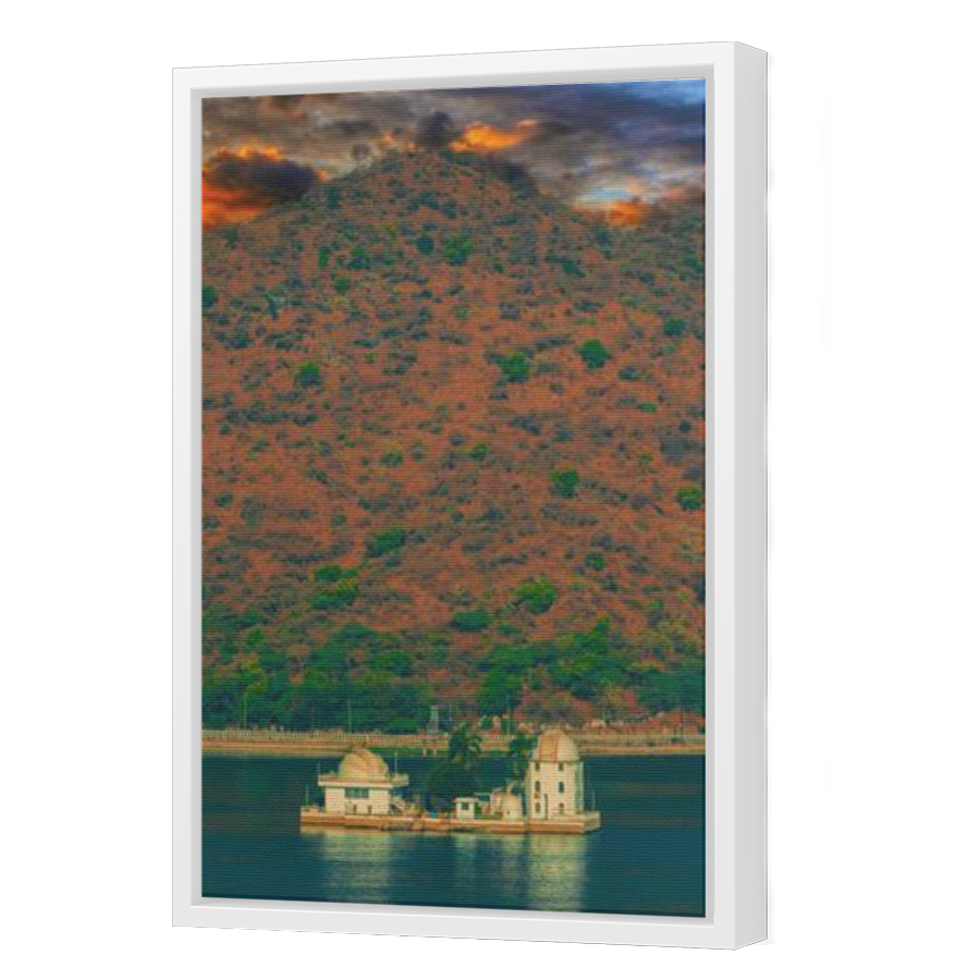 Thumbnail for Canvas - White Floating Frame