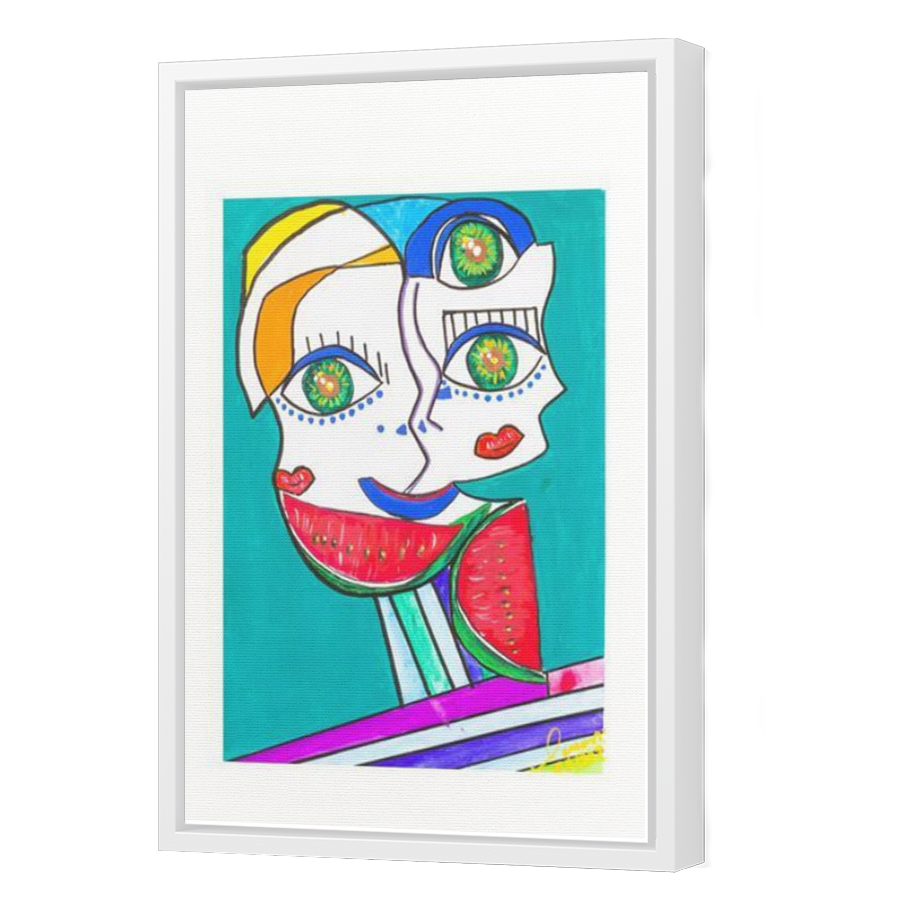 Thumbnail for Canvas - White Floating Frame