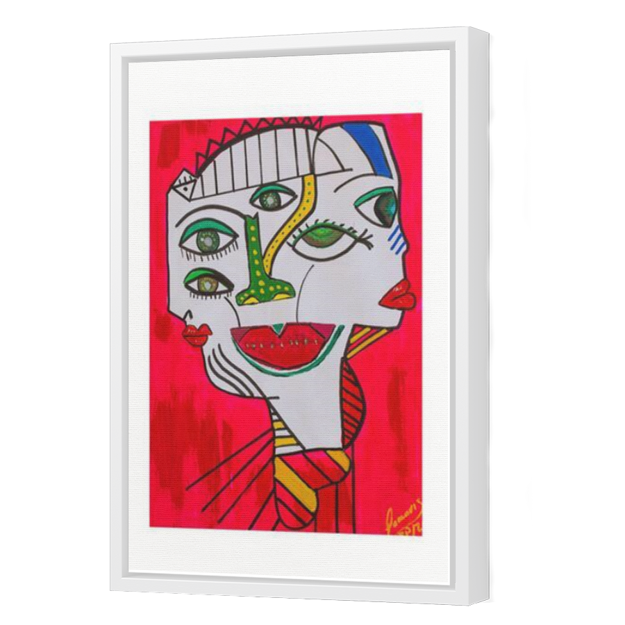 Thumbnail for Canvas - White Floating Frame