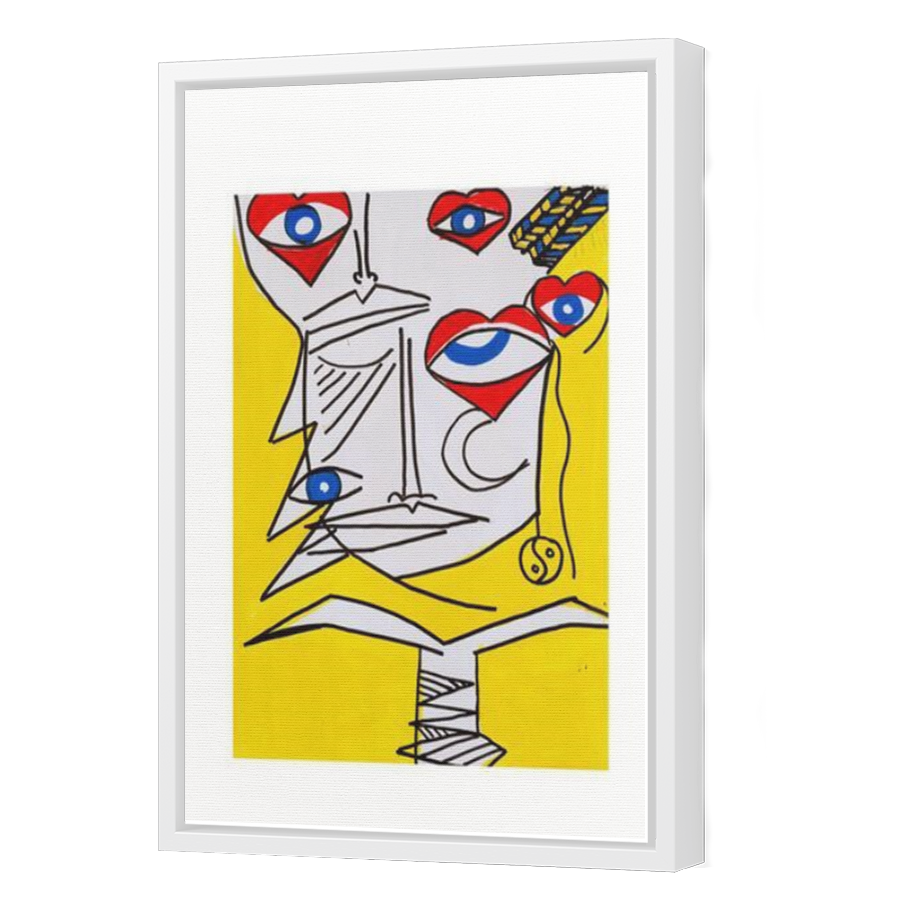 Thumbnail for Canvas - White Floating Frame